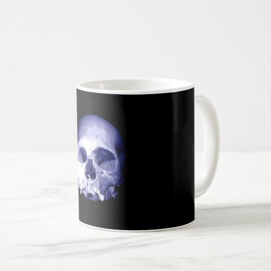 Mug Crâne bleu (Devant droit)