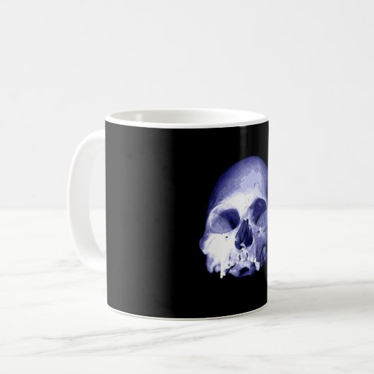 Mug Crâne bleu (Devant gauche)