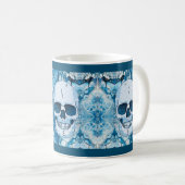 Mug Crâne Bleu Cool (Devant droit)