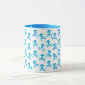 Mug Crâne Bleu Et Motif Crossbones (Centre)