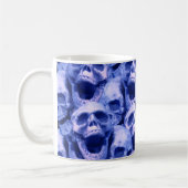 Mug Crâne bleu foncé (Gauche)