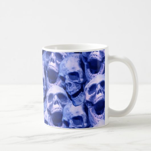 Mug Crâne bleu foncé (Droite)