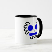 Mug crâne bleu non effrayant (Devant droit)
