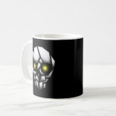 Mug Crâne chromé avec yeux brillants (Devant gauche)