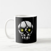 Mug Crâne chromé avec yeux brillants (Gauche)