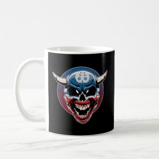 Mug Crâne clown démon mal (Gauche)