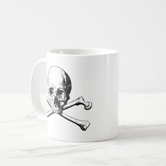 Mug Crâne croisé (Devant gauche)