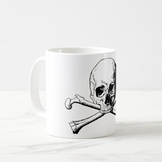 Mug Crâne croisé (Devant gauche)