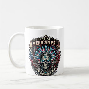 Mug Crâne Cyber Liberté Patriotique Futur Cyberpunk Gr