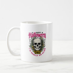 Mug Crâne d'alien Halloween vintage graphique pour T-s