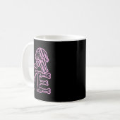 Mug Crâne d'amour d'os de la Saint-Valentin Graphique (Devant gauche)