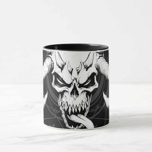 Mug Crâne d'arcane divine noir de la mort (Centre)