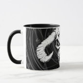 Mug Crâne d'arcane divine noir de la mort (Gauche)