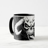 Mug Crâne d'arcane divine noir de la mort (Devant gauche)