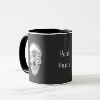 Mug Crâne d'argent 3D -