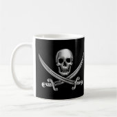 Mug Crâne d'argent et épées croisées (Gauche)