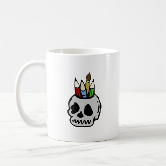 Mug Crâne d'art (Gauche)