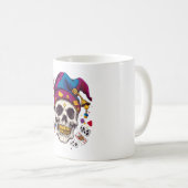 Mug Crâne de bouffon farceur (Devant droit)