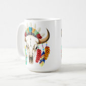 Mug Crâne de buffle emblème amérindien (Devant gauche)