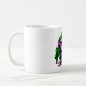 Mug Crâne de cavalier zombie fondant néon (Gauche)