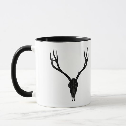 Mug Crâne de cerf mulet personnalisable (Gauche)