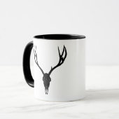 Mug Crâne de cerf mulet personnalisable (Devant gauche)