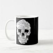 Mug Crâne de chat Kitty Skeleton Halloween Goth Punk E (Gauche)
