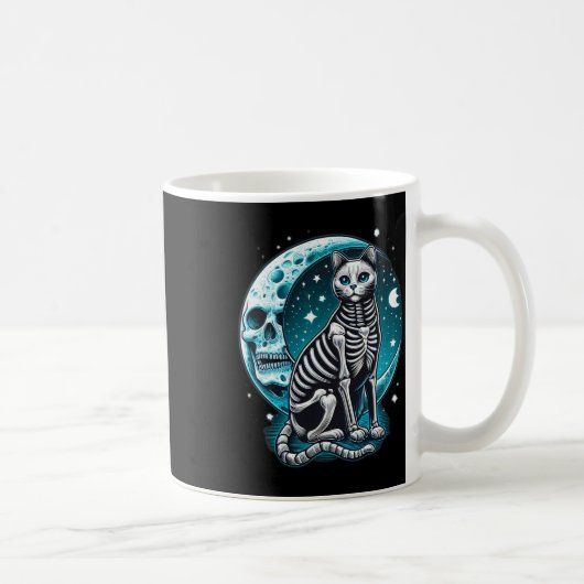 Mug Crâne de chat - Kitty Skeleton Idée de costume d'H (Droite)
