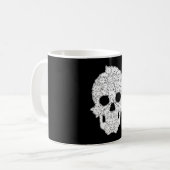 Mug Crâne de chat squelette cool pour femmes (Devant gauche)