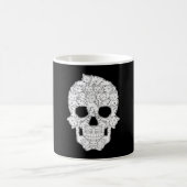 Mug Crâne de chat squelette cool pour femmes (Centre)