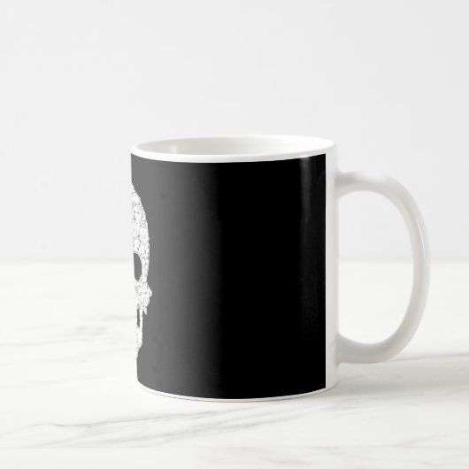 Mug Crâne de chat squelette cool pour femmes (Droite)