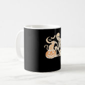 Mug Crâne de chat squelette kitty Mignon design d'Hall (Devant gauche)
