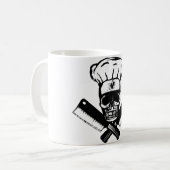 Mug Crâne de chef (B&W) (Devant gauche)