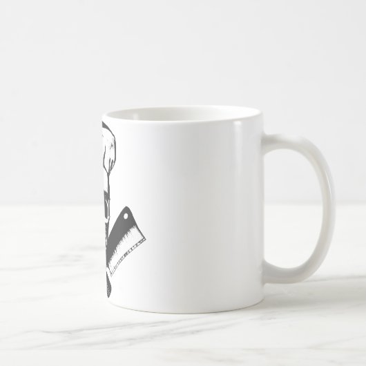 Mug Crâne de chef (B&W) (Droite)