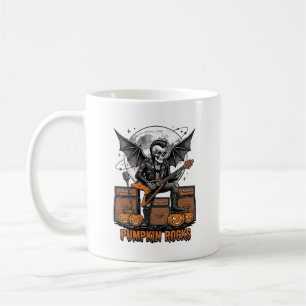 Mug Crâne de citrouille de roche gravure vintage Hallo