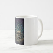 Mug Crâne de Cthulhu — Deep One s'élevant (Devant droit)