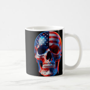 Mug Crâne de drapeau américain squelette patriotique 4