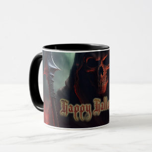 Mug Crâne de Faucheuse Halloween Art Spooky