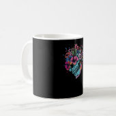 Mug Crâne de fleurs (Devant gauche)