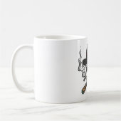 Mug Crâne de gangster avec chapeau fedora (Gauche)