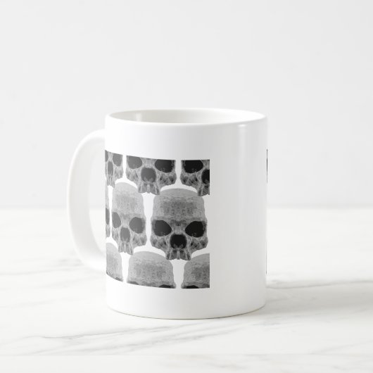 Mug crâne de goth (Devant gauche)