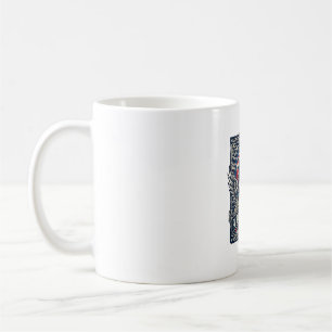 Mug Crâne de liberté cyber-patriotique Futur Cyberpunk