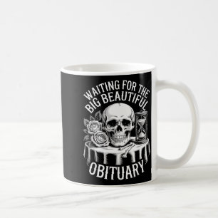 Mug Crâne de Memento Mori Sablier Humour Sombre Gothiq