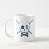 Mug Crâne de métier (bleu) (Gauche)