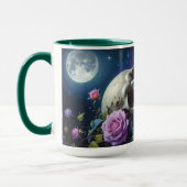 Mug Crâne de Roses au Clair de Lune (Gauche)
