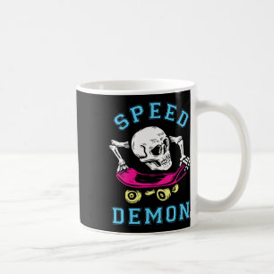 Mug Crâne de skateboard skate rétro radical Sk
