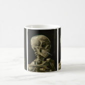 Mug Crâne de squelette avec cigarette allumée, Van Gog (Centre)