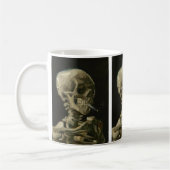 Mug Crâne de squelette avec cigarette allumée, Van Gog (Gauche)
