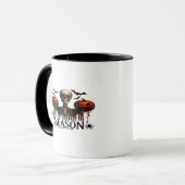 Mug Crâne de squelette d'Halloween (Devant gauche)