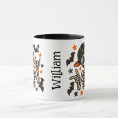 Mug crâne de squelette d'Halloween mignon (Centre)